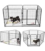 Amazon | KIRATAKU ペットサークル 中大型犬用 スチール製 犬 ケージ